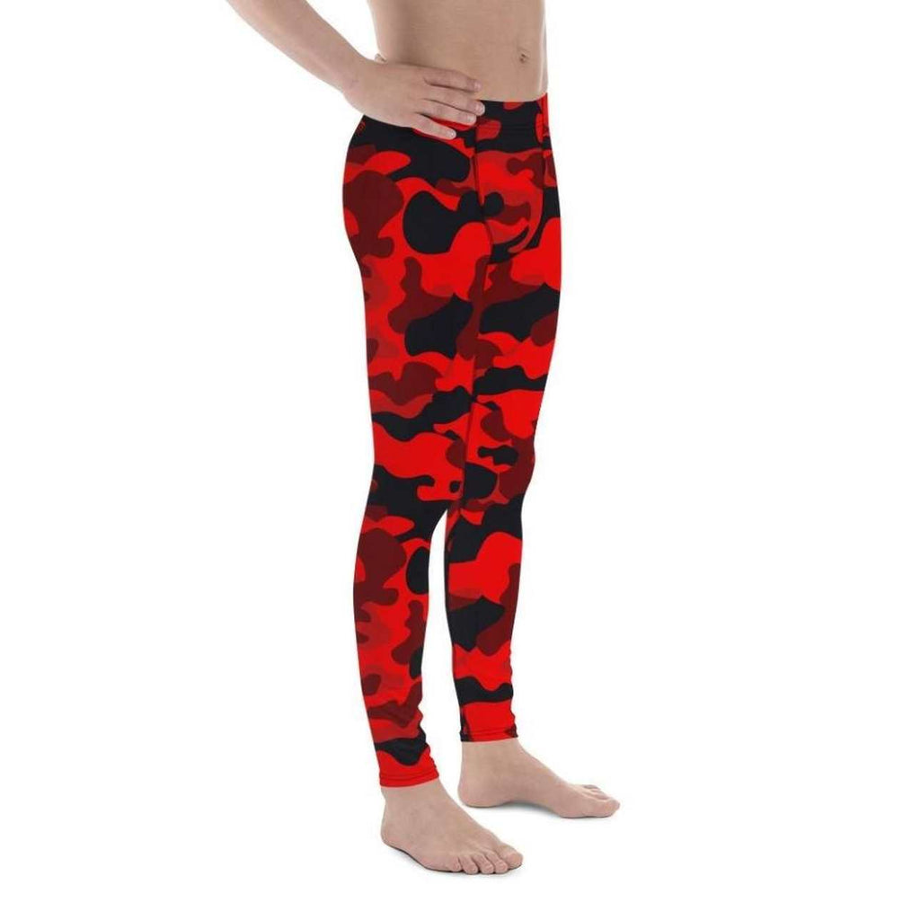Red Camo Men's Leggings