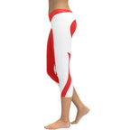 Red & White Heart Shaped Capris