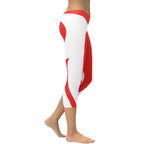 Red & White Heart Shaped Capris