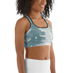 Reindeer Christmas Sports Bra