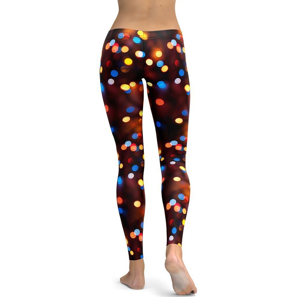 Reindeers in Love Christmas Leggings - FiercePulse - Premium Workout Leggings - Yoga Pants