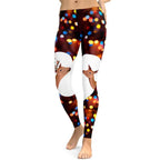 Reindeers in Love Christmas Leggings - FiercePulse - Premium Workout Leggings - Yoga Pants