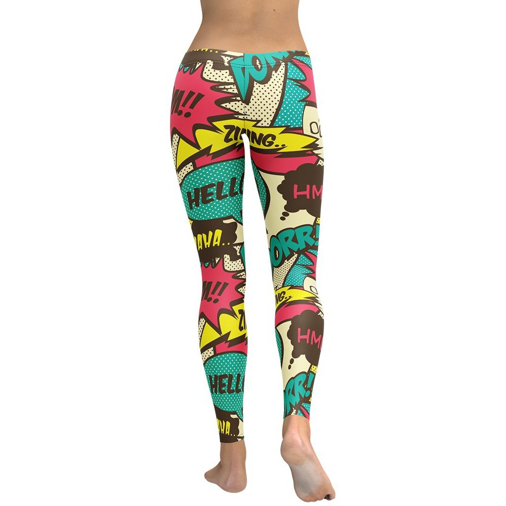 Retro Comic Book Leggings