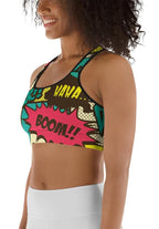 Retro Comic Book Sports Bra