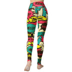 Retro Comic Book Yoga Leggings