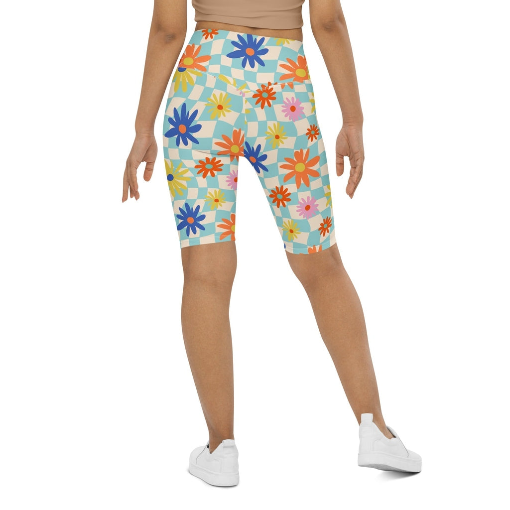 Retro Daisy Biker Shorts