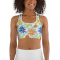 Retro Daisy Sports Bra