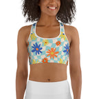 Retro Daisy Sports Bra