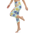 Retro Daisy Yoga Capris