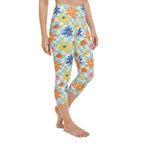 Retro Daisy Yoga Capris