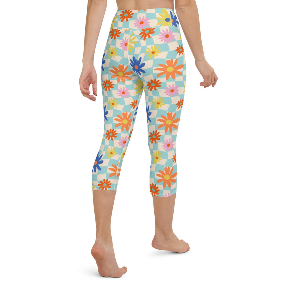 Retro Daisy Yoga Capris