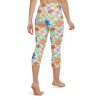 Retro Daisy Yoga Capris
