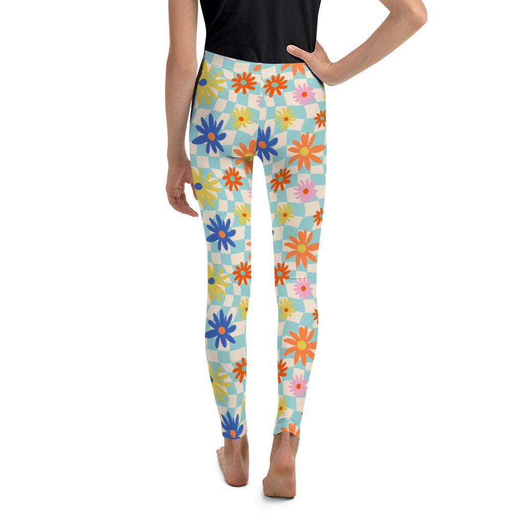 Retro Daisy Youth Leggings