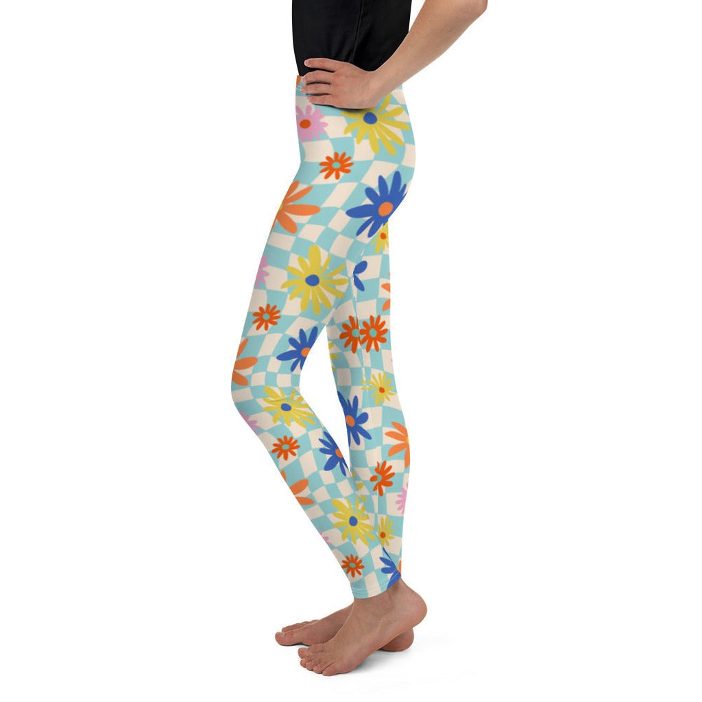 Retro Daisy Youth Leggings
