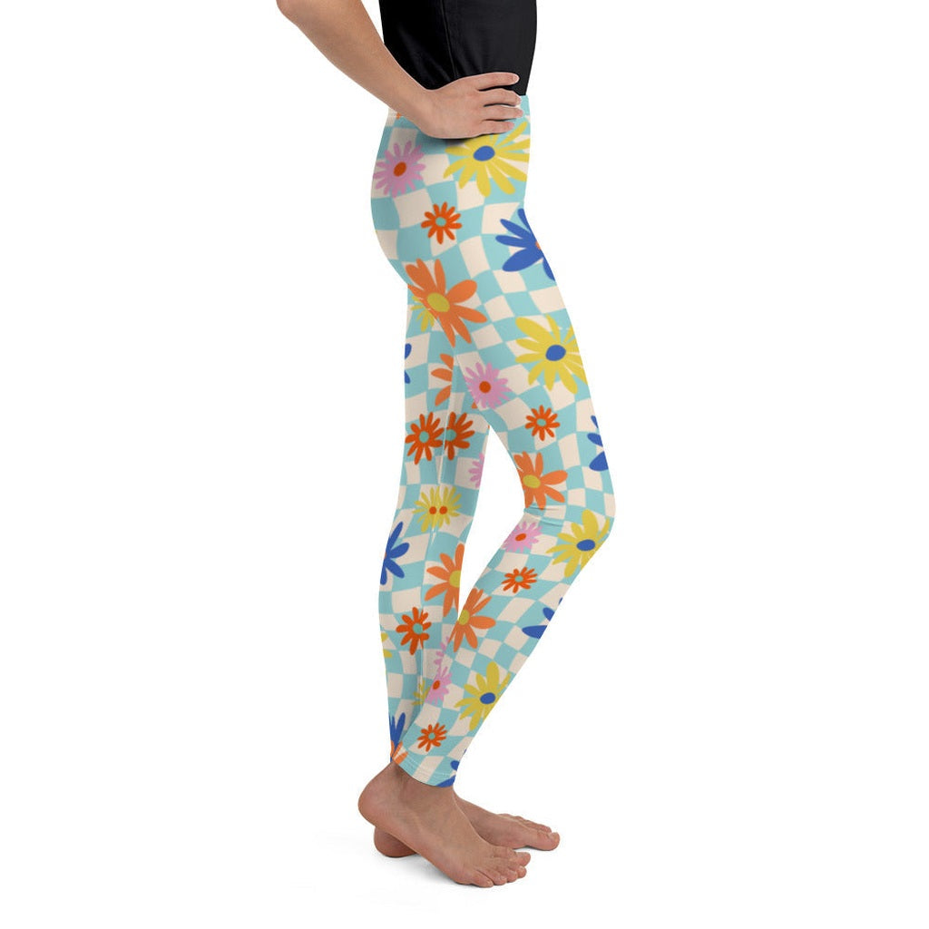 Retro Daisy Youth Leggings