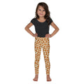 Retro Flower Checkerboard Kid's Leggings