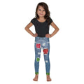 Ripped Denim Christmas Kid's Leggings