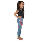 Ripped Denim Christmas Kid's Leggings