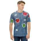 Ripped Denim Christmas Men's T-shirt