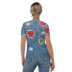 Ripped Denim Christmas T-shirt