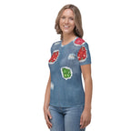 Ripped Denim Christmas T-shirt
