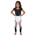 Rose Color Block Kid's Leggings