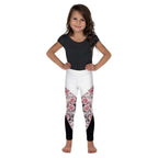 Rose Color Block Kid's Leggings