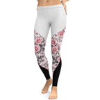 Rose Color Block Leggings - FiercePulse - Premium Workout Leggings - Yoga Pants