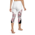 Rose Color Block Yoga Capris