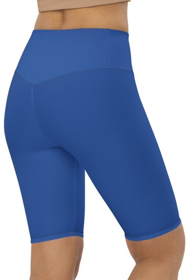Royal Blue Biker Shorts
