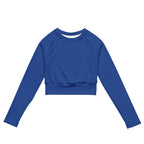 Royal Blue Recycled Long-sleeve Crop Top