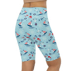 Sailing Boats Biker Shorts