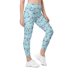 Sailing Boats Leggings With Pockets