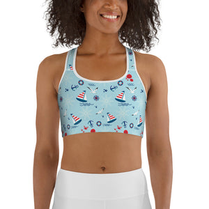 Sailing Boats Sports Bra