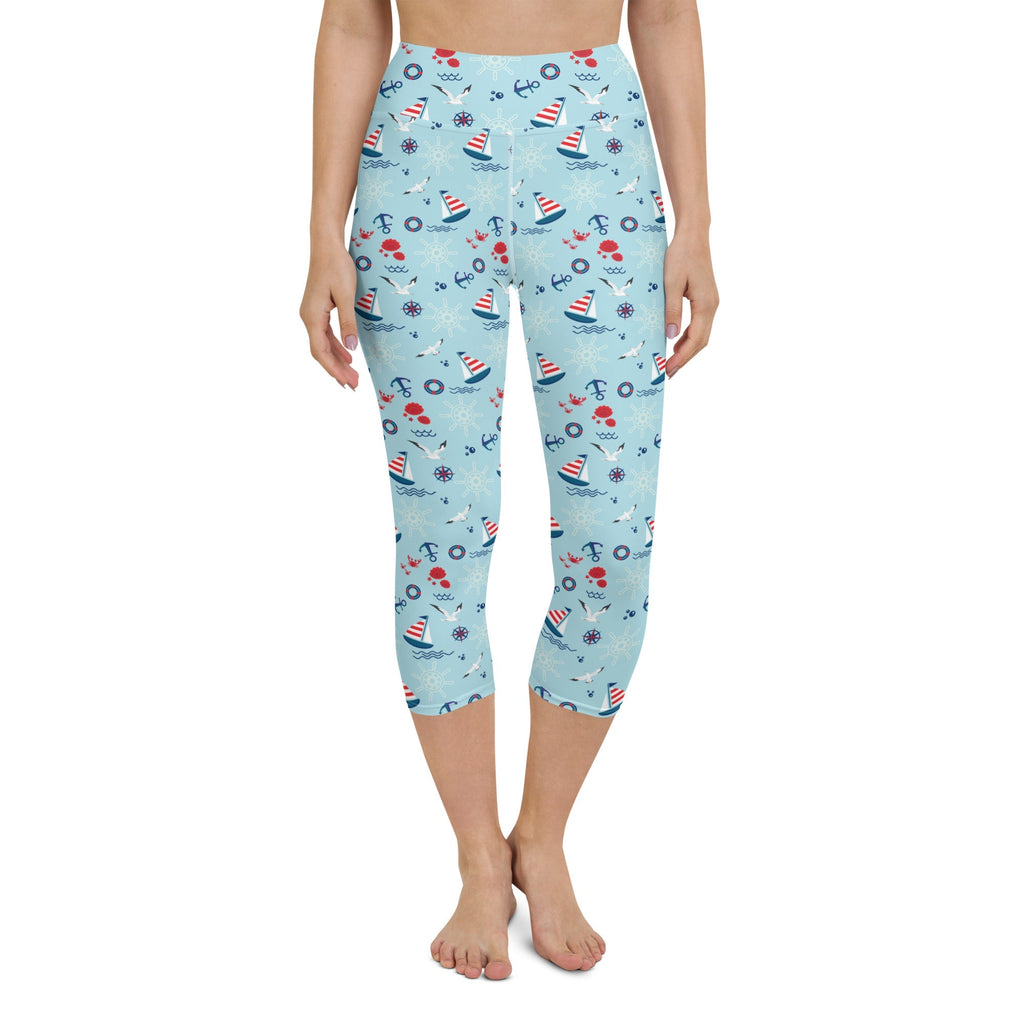 Sailing Boats Yoga Capris