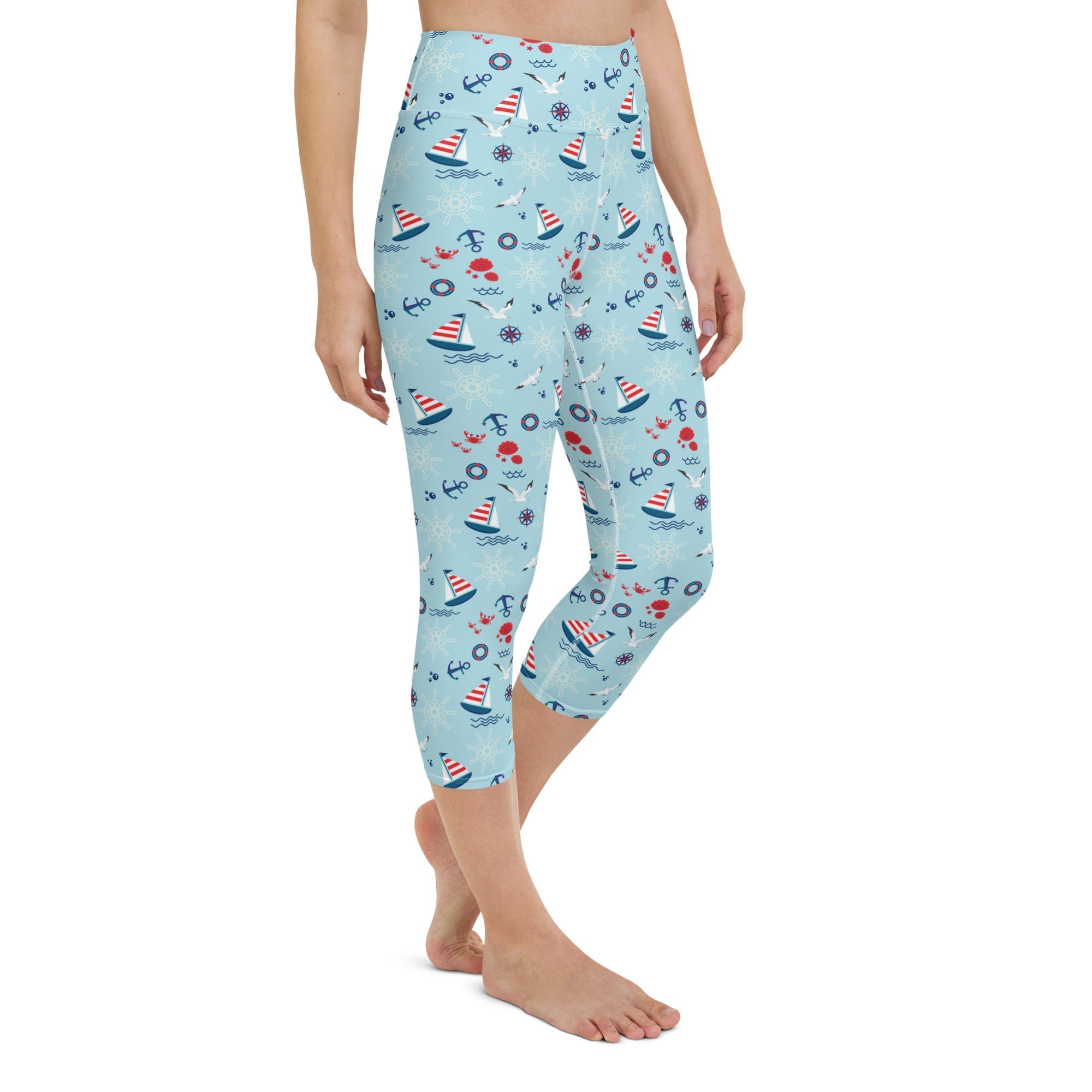 Sailing Boats Yoga Capris