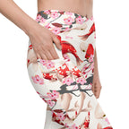 Sakura Koi Crossover Leggings With Pockets