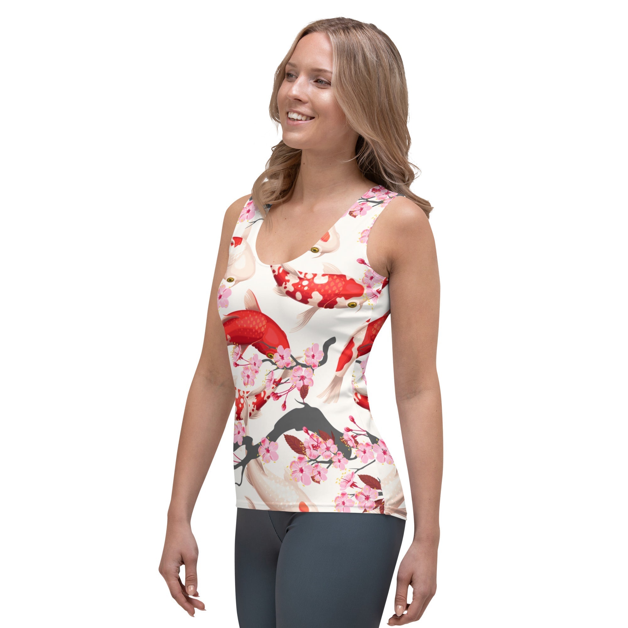 Sakura Koi Tank Top