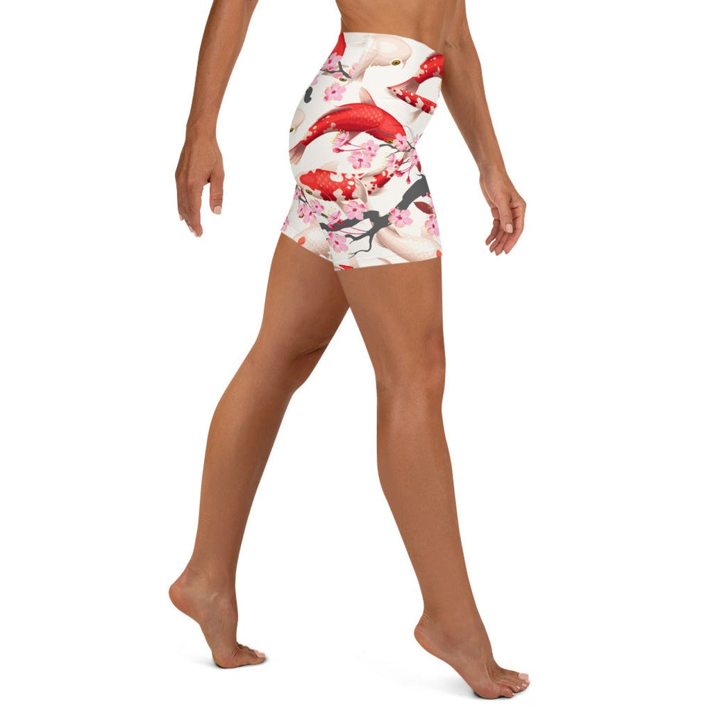 Sakura Koi Yoga Shorts