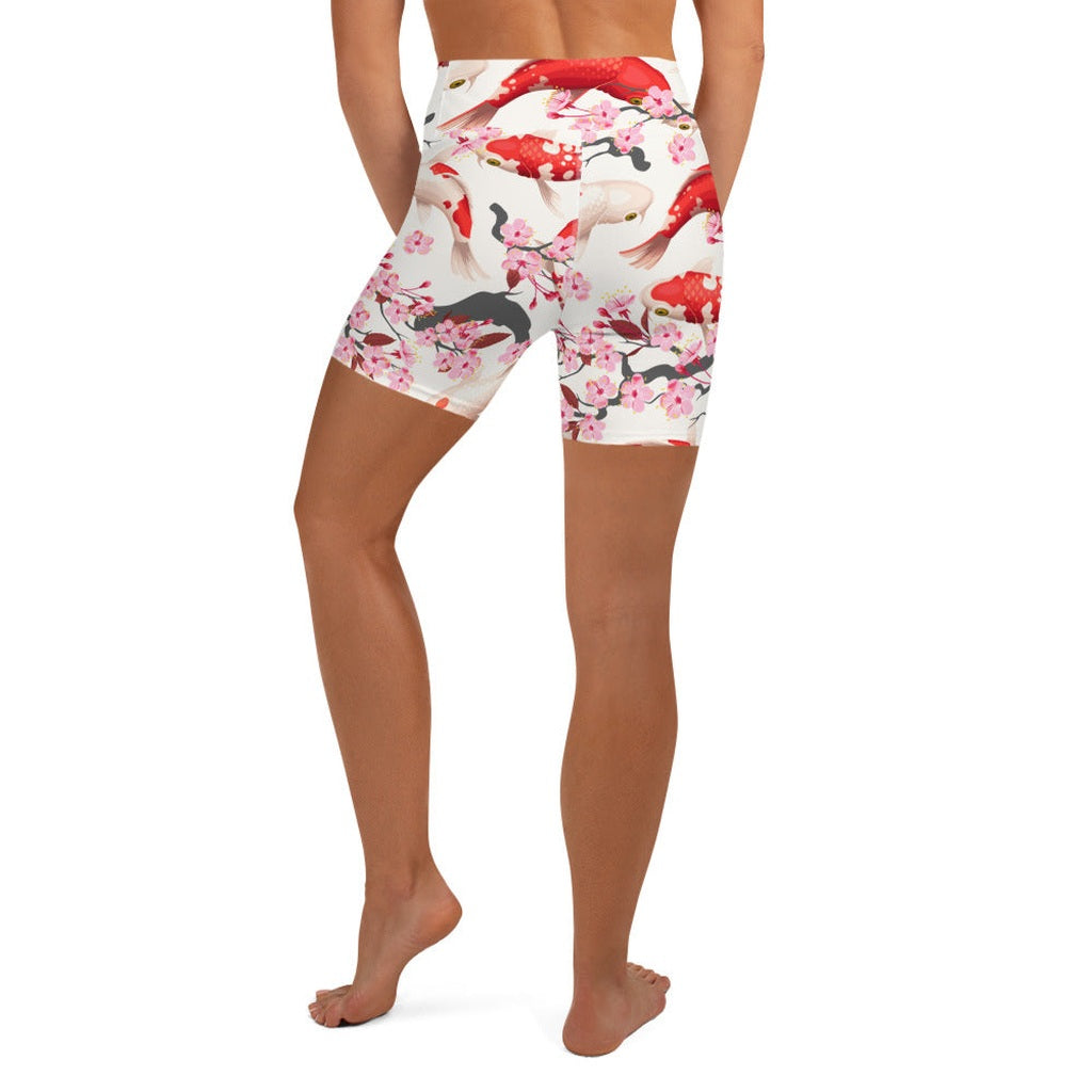 Sakura Koi Yoga Shorts