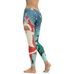 Santa Christmas Tree Leggings - FiercePulse - Premium Workout Leggings - Yoga Pants