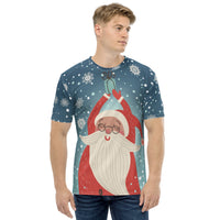 Santa Christmas Tree Men's T-shirt