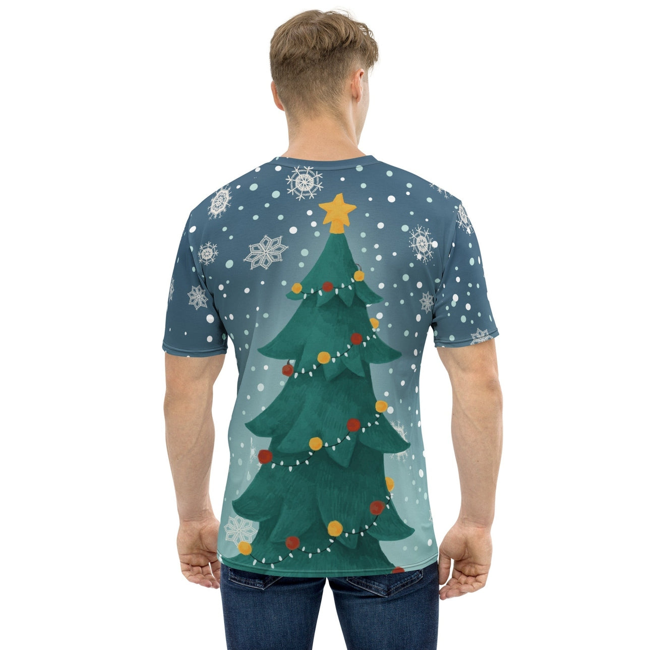 Santa Christmas Tree Men's T-shirt