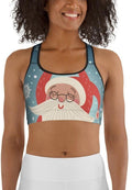 Santa Christmas Tree Sports Bra