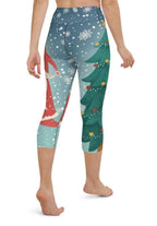 Santa Christmas Tree Yoga Capris