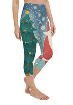 Santa Christmas Tree Yoga Capris