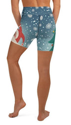 Christmas Tree Yoga Shorts
