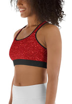 Santa's Outfit Sports Bra