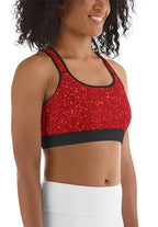 Santa's Outfit Sports Bra