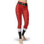 Santa's Outfit Yoga Leggings - FiercePulse - Premium Workout Leggings - Yoga Pants